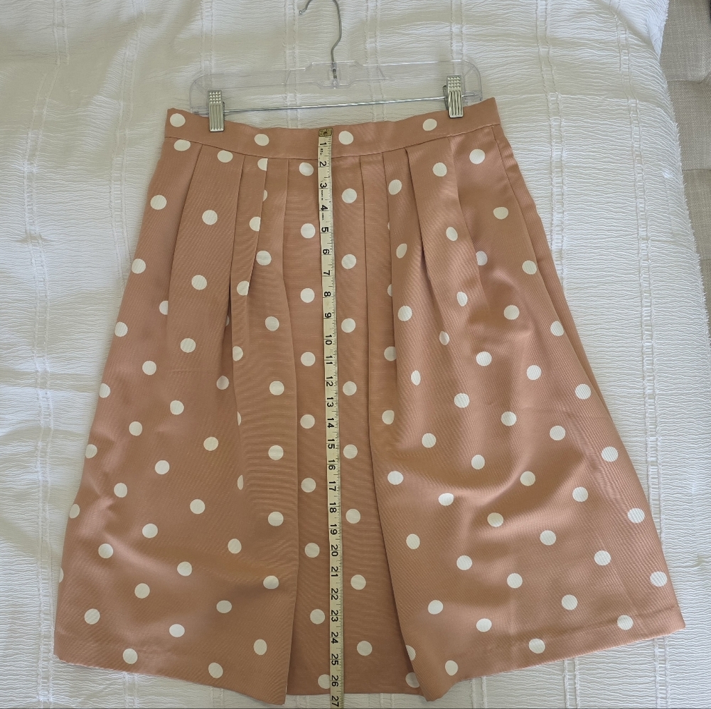 Eva mendes for New York & Company Blush Pink Polka Dot A-Line Skirt - Picture 4 of 7